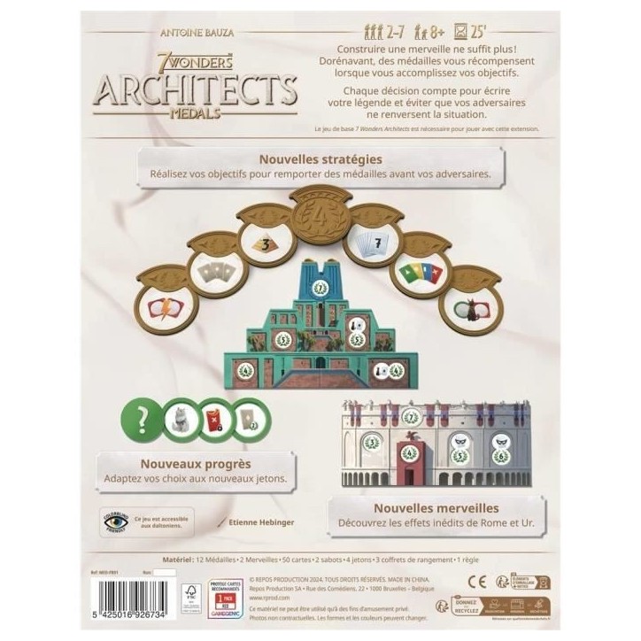 7 Wonders Architects : Medals (Ext) 7 Wonders Architects : Medals (Ext)