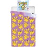 Parure de lit réversible - POKEMON - Pikachu - Microfibre - 1 housse Parure de lit réversible - POKEMON - Pikachu - Microfibre - 1 housse