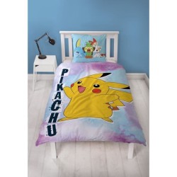 Parure de lit réversible - POKEMON - Pikachu - Microfibre - 1 housse