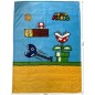 Couverture Sherpa - MARIO BROS - Vintage - 100 x 150 cm