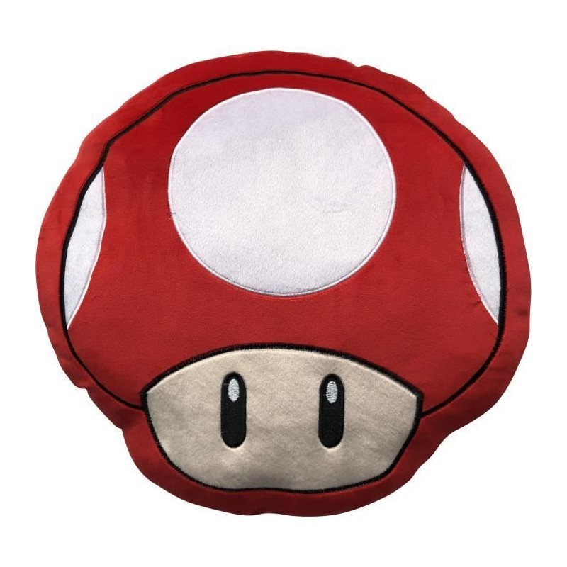 Coussin 3D - MARIO BROS - Champignon - Microfibre - 40 cm Coussin 3D - MARIO BROS - Champignon - Microfibre - 40 cm