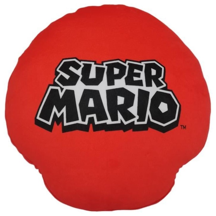 Coussin 3D - MARIO BROS - Champignon - Microfibre - 40 cm Coussin 3D - MARIO BROS - Champignon - Microfibre - 40 cm