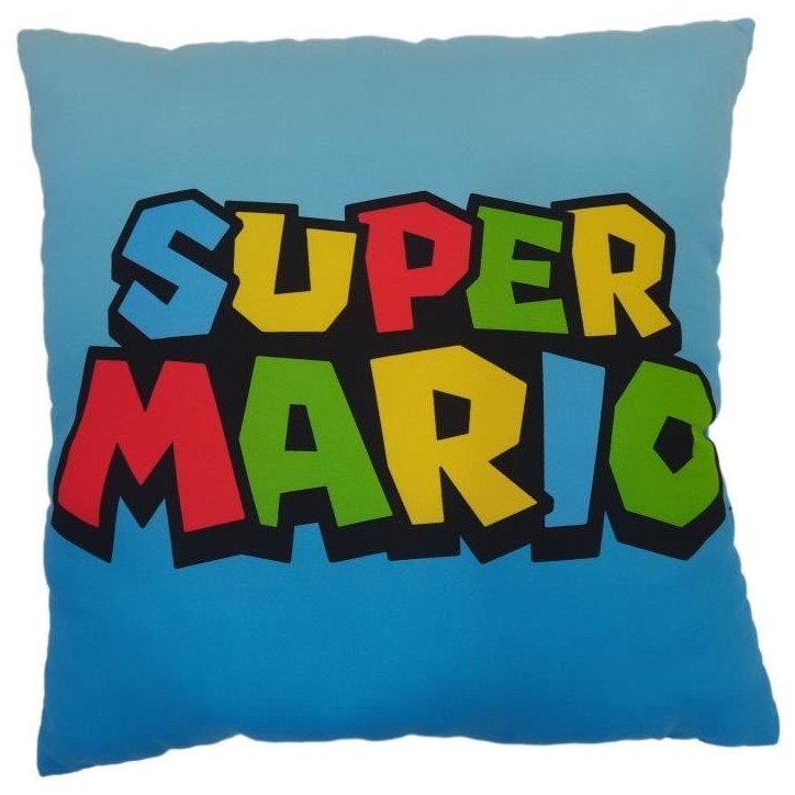 Coussin double face - Carré - MARIO BROS - Mario et ses amis - Microfibre - 40 x 40 cm Coussin double face - Carré - MARIO BROS - Mario et ses amis - Microfibre - 40 x 40 cm