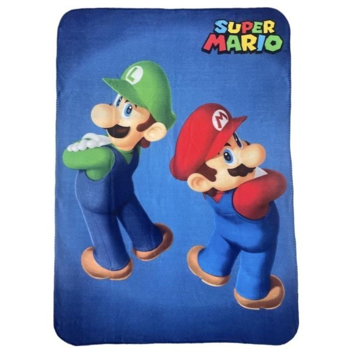 Plaid - MARIO BROS - Mario et Luigi - 100 x 140 cm Plaid - MARIO BROS - Mario et Luigi - 100 x 140 cm