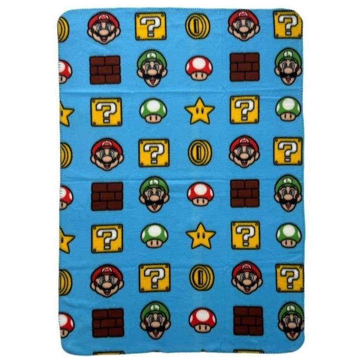 Plaid - MARIO BROS - Items - 100 x 140 cm Plaid - MARIO BROS - Items - 100 x 140 cm