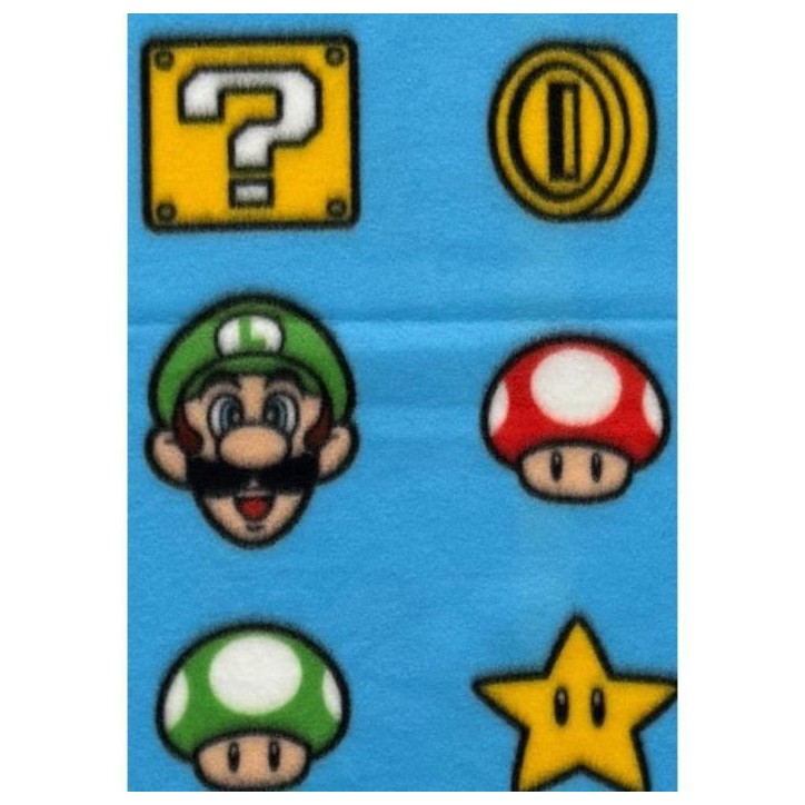 Plaid - MARIO BROS - Items - 100 x 140 cm Plaid - MARIO BROS - Items - 100 x 140 cm