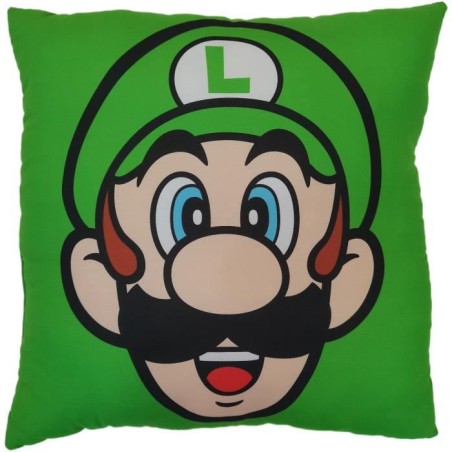 Coussin double face - Carré - MARIO BROS - Mario et Luigi - Microfibr