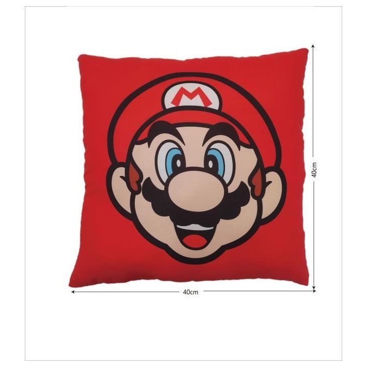 Coussin double face - Carré - MARIO BROS - Mario et Luigi - Microfibre - 40 x 40 cm Coussin double face - Carré - MARIO BROS - Mario et Luigi - Microfibre - 40 x 40 cm