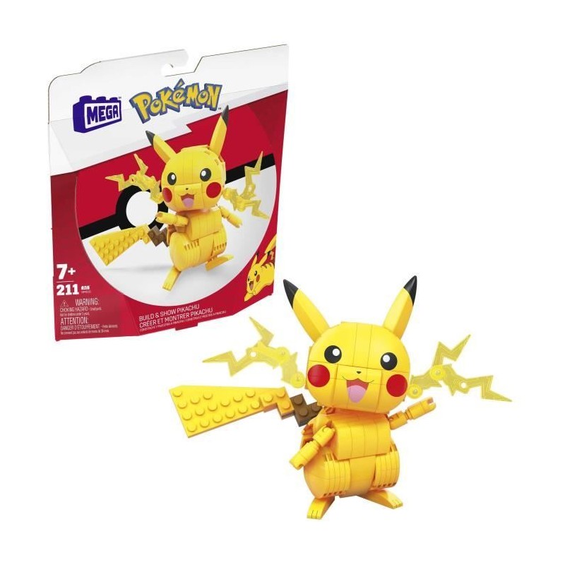 Mega Construx - Pokemon Pikachu a construire - Briques de construction Mega Construx - Pokemon Pikachu a construire - Briques de construction