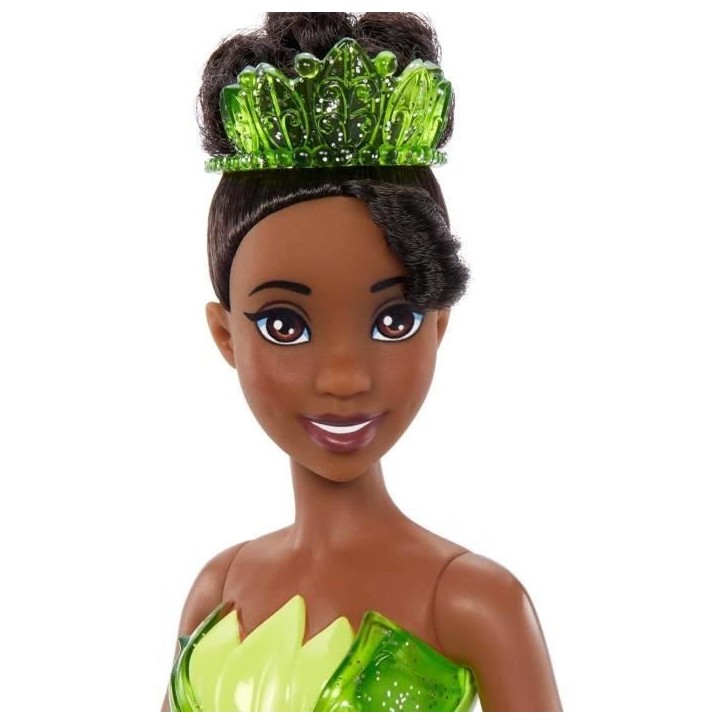 Tiana Poupée 29 cm, Mattel Poupée Disney Princesses habillage et accessoires HLW04