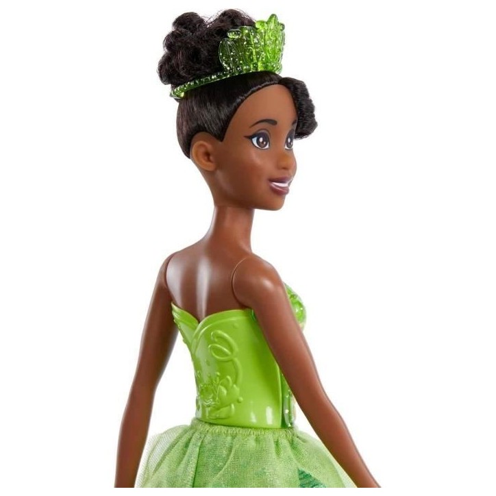 Tiana Poupée 29 cm, Mattel Poupée Disney Princesses habillage et accessoires HLW04