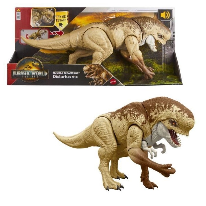Jurassic World - Figurine articulée Distortus rex Combat ultime - 56 cm - JGB58 Jurassic World - Figurine articulée Distortus rex Combat ultime - 56 cm - JGB58
