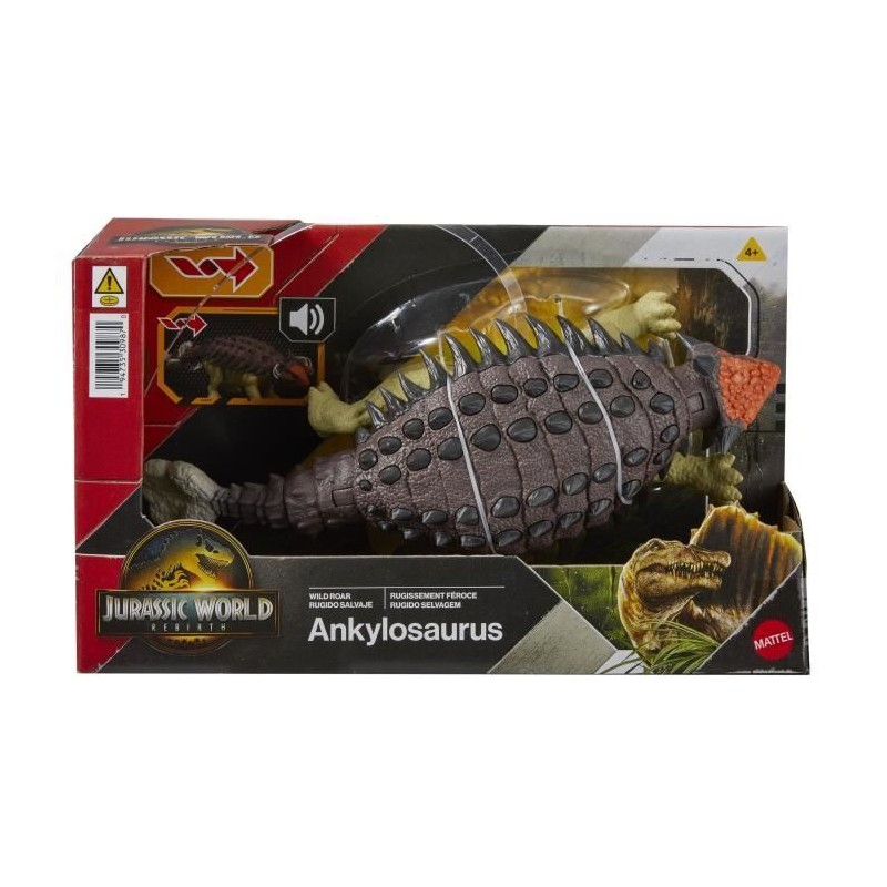 Jurassic World - Figurine articulée Ankylosaurus Rugissement féroce Jurassic World - Figurine articulée Ankylosaurus Rugissement féroce