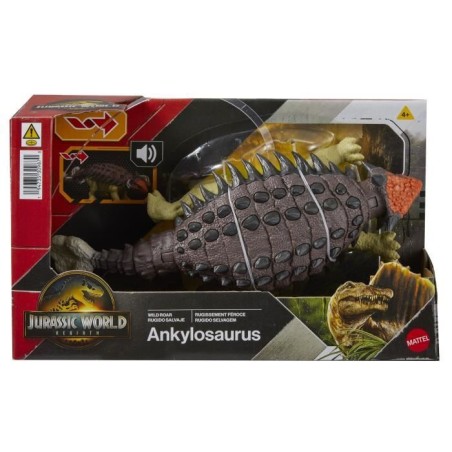 Jurassic World - Figurine articulée Ankylosaurus Rugissement féroce