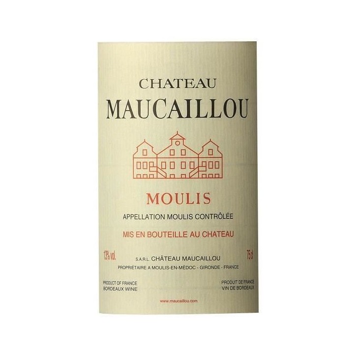 Château Maucaillou 2021 Moulis - Vin rouge de Bordeaux