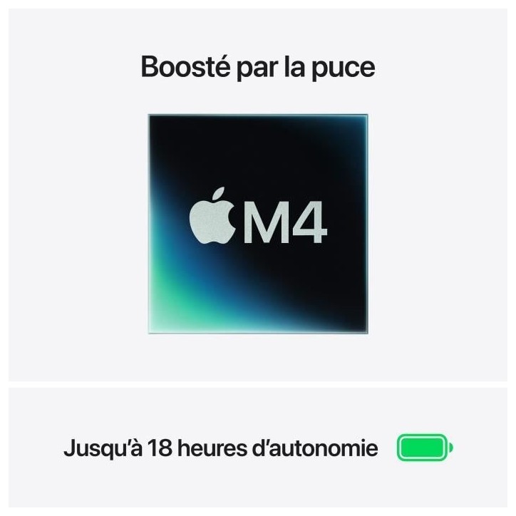 Apple - 15,3 MacBook Air M4 (2025) - RAM 24Go - Stockage 512Go - CPU 10 coeurs - GPU 10 coeurs - Minuit