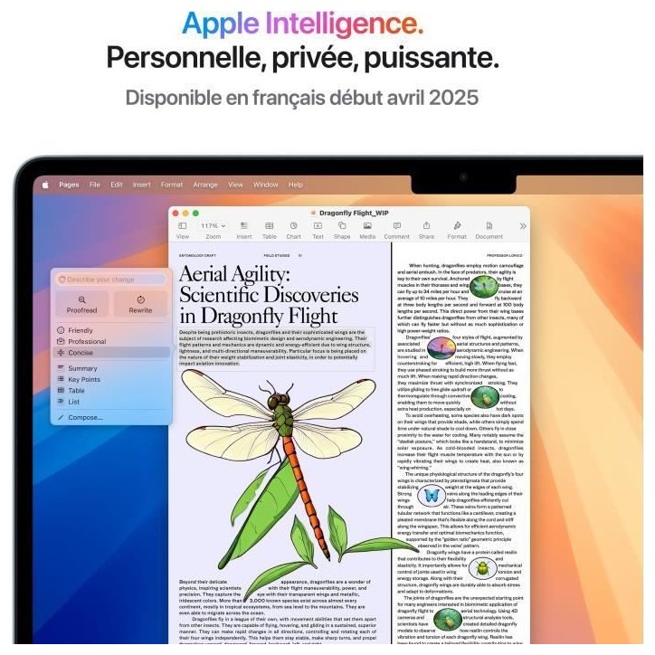 Apple - 13,6 MacBook Air M4 (2025) - RAM 24Go - Stockage 512Go - CPU 10 coeurs - GPU 10 coeurs - Bleu ciel