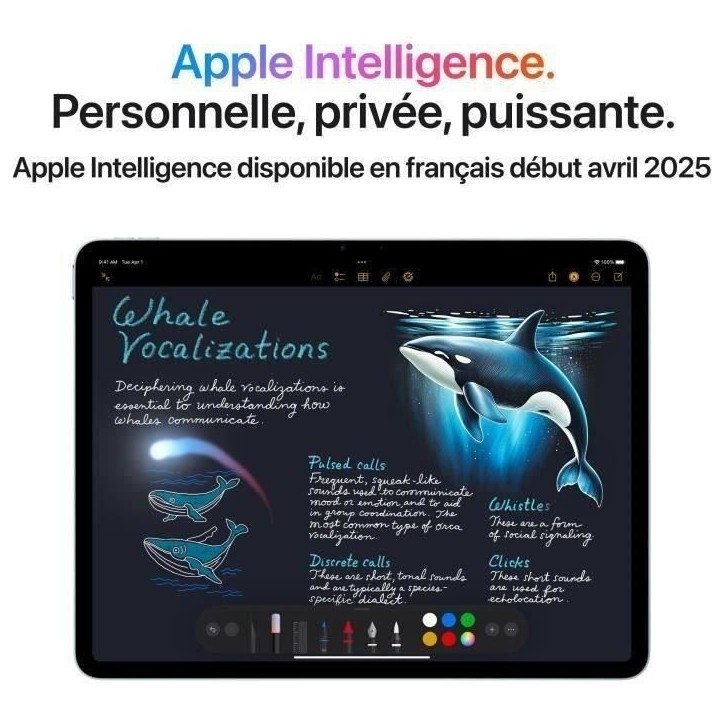 APPLE - iPad Air M3 (2025) - 11 - Wi-Fi + Cellular - 1To - Starlight