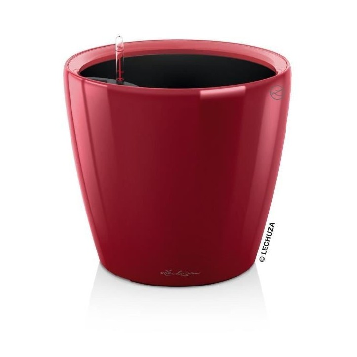 LECHUZA Pot de fleurs - Classico Premium LS 21 - Ø 22 x 20 cm - 3 L - Kit complet - Arrosage automatique - Rouge scarlet brilla LECHUZA Pot de fleurs - Classico Premium LS 21 - Ø 22 x 20 cm - 3 L - Kit complet - Arrosage automatique - Rouge scarlet brilla