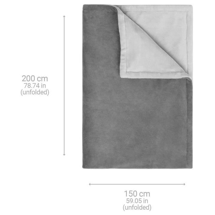 Medisana Couverture chauffante XXL HB 675 2x1,5 m Gris Medisana Couverture chauffante XXL HB 675 2x1,5 m Gris