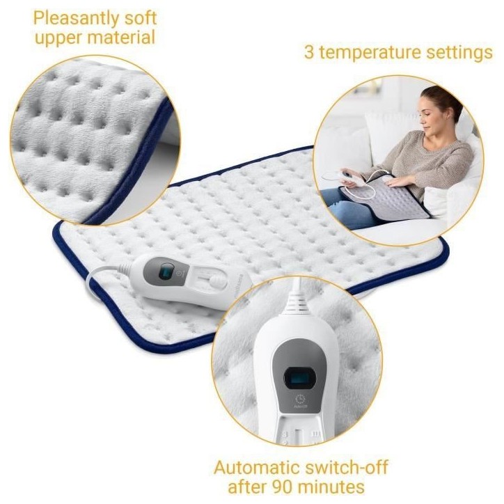 Plaid chauffant MEDISANA HP 405 - 3 réglages de température - Arret automatique - Textile certifié oeKO-TEX Plaid chauffant MEDISANA HP 405 - 3 réglages de température - Arret automatique - Textile certifié oeKO-TEX