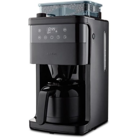 Cafetiere Filtre Digitale Isotherme avec Broyeur - MEDION - 1000W - 1,