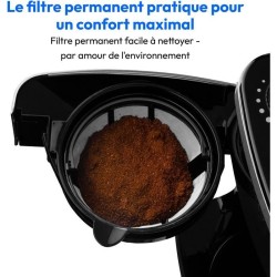 Cafetiere Filtre Digitale Isotherme avec Broyeur - MEDION - 1000W - 1,