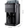 Cafetiere Filtre Digitale Isotherme avec Broyeur - MEDION - 1000W - 1,