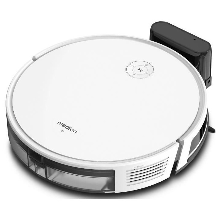 Aspirateur Robot MEDION S35 - MD11899 - 140 min - 4000 Pa - 550 ml - Blanc Aspirateur Robot MEDION S35 - MD11899 - 140 min - 4000 Pa - 550 ml - Blanc
