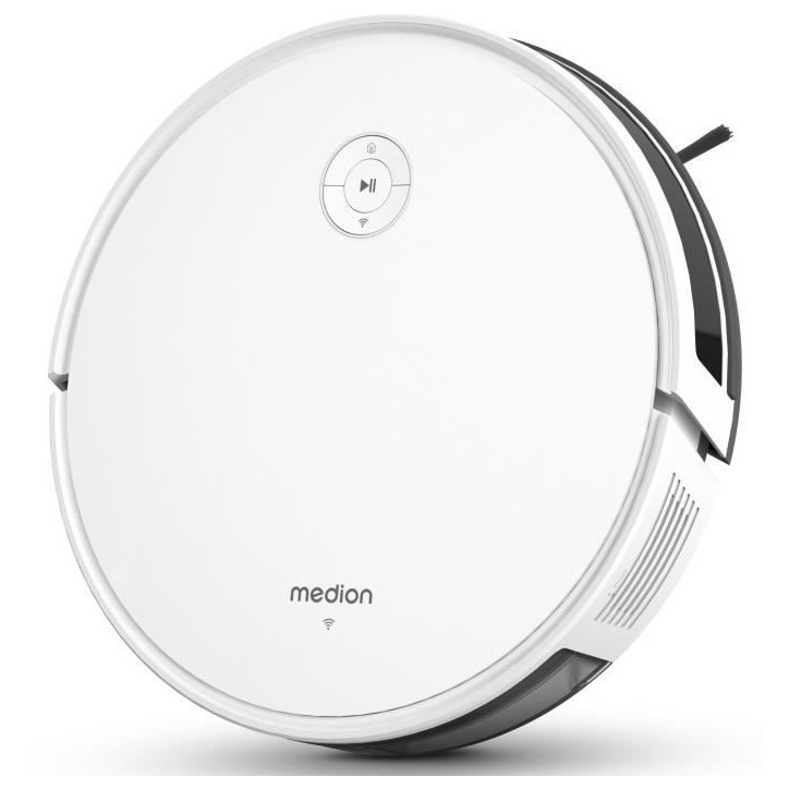 Aspirateur Robot MEDION S35 - MD11899 - 140 min - 4000 Pa - 550 ml - Blanc Aspirateur Robot MEDION S35 - MD11899 - 140 min - 4000 Pa - 550 ml - Blanc