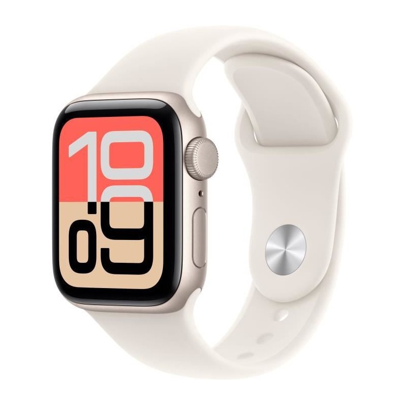 Apple Watch SE 3 GPS - 40mm - Boîtier Starlight Aluminium - Bracele Apple Watch SE 3 GPS - 40mm - Boîtier Starlight Aluminium - Bracele