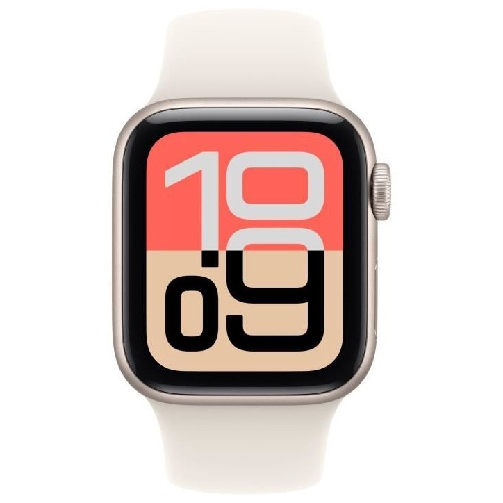 Apple Watch SE 3 GPS - 40mm - Boîtier Starlight Aluminium - Bracelet Starlight Sport Band - S/M Apple Watch SE 3 GPS - 40mm - Boîtier Starlight Aluminium - Bracelet Starlight Sport Band - S/M