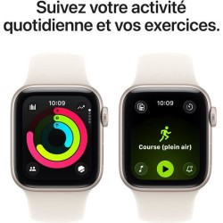Apple Watch SE 3 GPS - 40mm - Boîtier Starlight Aluminium - Bracele