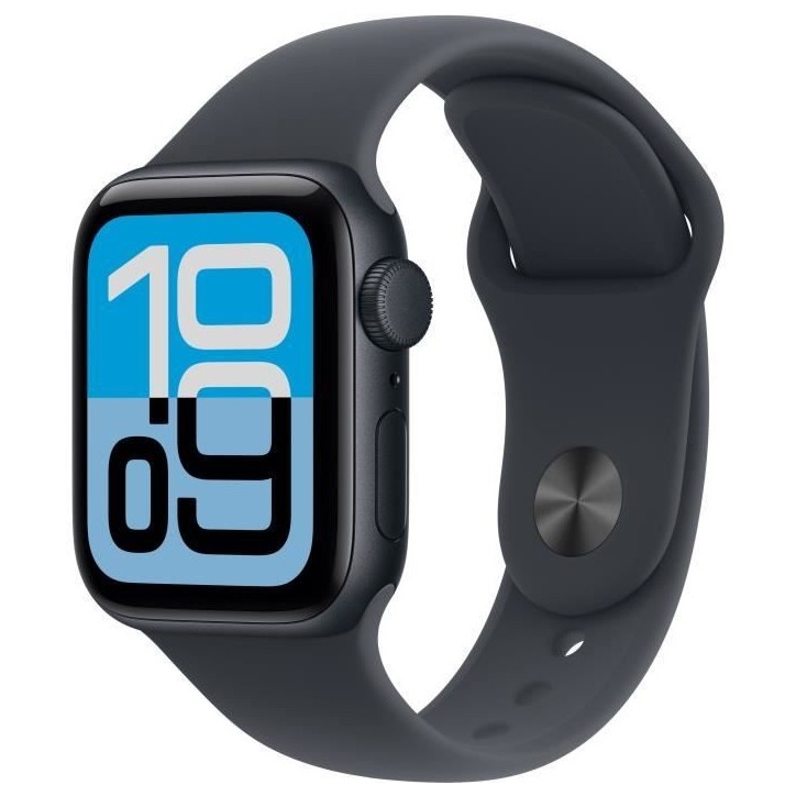 Apple Watch SE 3 GPS - 40mm - Boîtier Midnight Aluminium - Bracelet Midnight Sport Band - M/L