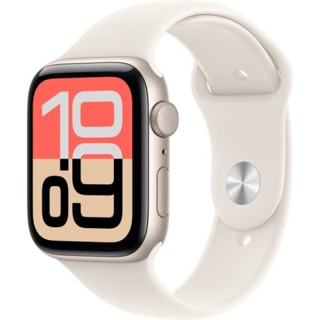 Apple Watch SE 3 GPS - 44mm - Boîtier Starlight Aluminium - Bracel