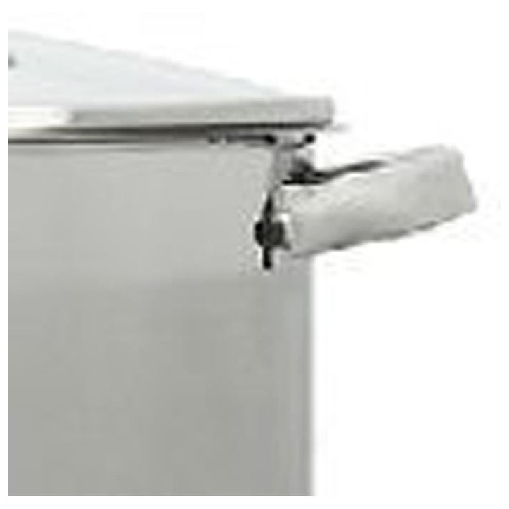Marmite avec couvercle - MENASTYL - 4615455 - En acier inoxydable - 9 litres - Tous feux dont induction