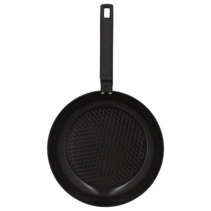 Poele - MENASTYL - 6020638 - En aluminium forgé - 28 cm - Noir - Tous feux dont induction