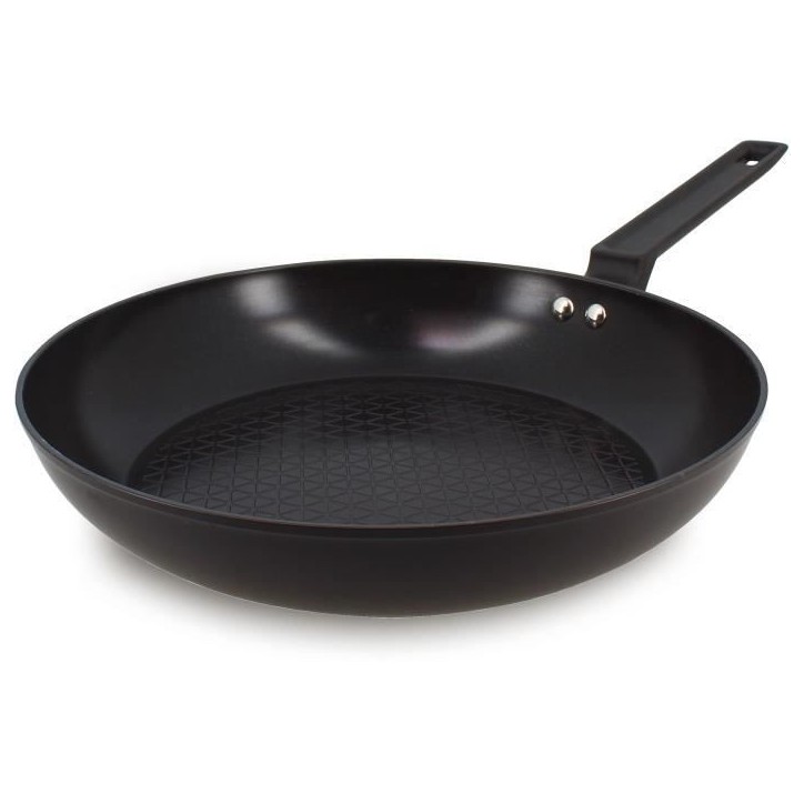 Poele - MENASTYL - 6020638 - En aluminium forgé - 28 cm - Noir - Tous feux dont induction