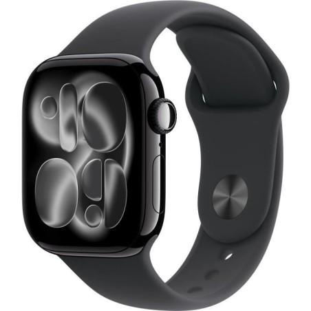 Apple Watch Series 11 GPS - 42mm - Boîtier Jet Black Aluminium - B