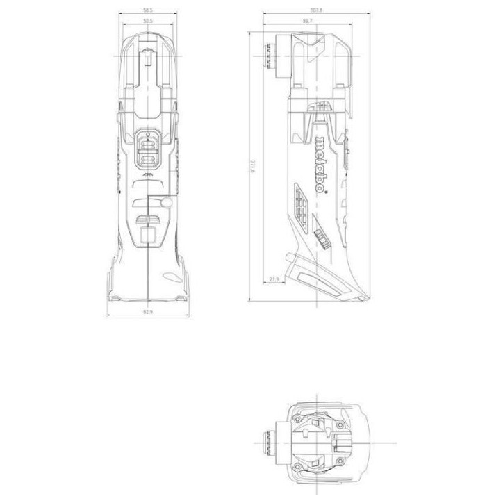 Outil multifonctions sans fil - METABO - MT 18 LTX - 18 V - MetaBOX 145 L