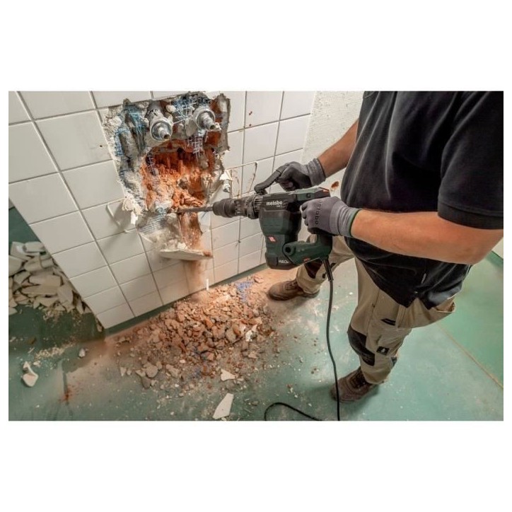 Marteau burineur Coffret - METABO - MHE 5 - Poignée en arceau Marteau burineur Coffret - METABO - MHE 5 - Poignée en arceau