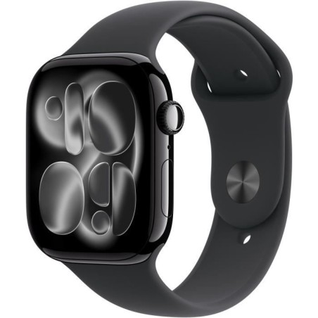 Apple Watch Series 11 GPS - 46mm - Boîtier Jet Black Aluminium - B