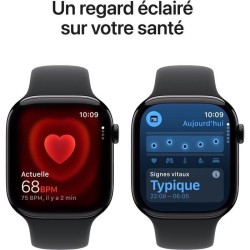 Apple Watch Series 11 GPS - 46mm - Boîtier Jet Black Aluminium - B