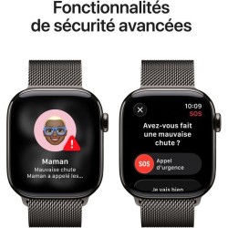 Apple Watch Series 11 GPS + Cellular - 42mm - Boîtier Slate Titaniu