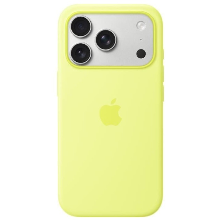 APPLE iPhone 17 Pro - Coque en silicone avec MagSafe - Neon Yellow