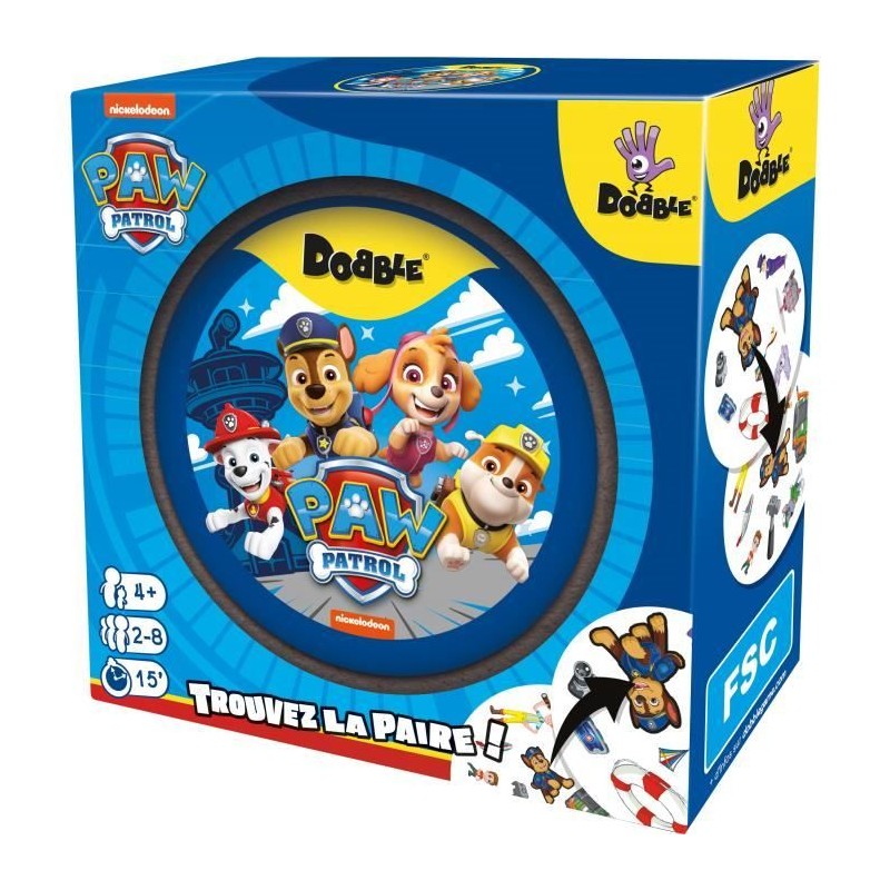 Dobble : Pat Patrouille|Zygomatic - Jeu de société - 5 mini-jeux - a Dobble : Pat Patrouille|Zygomatic - Jeu de société - 5 mini-jeux - a