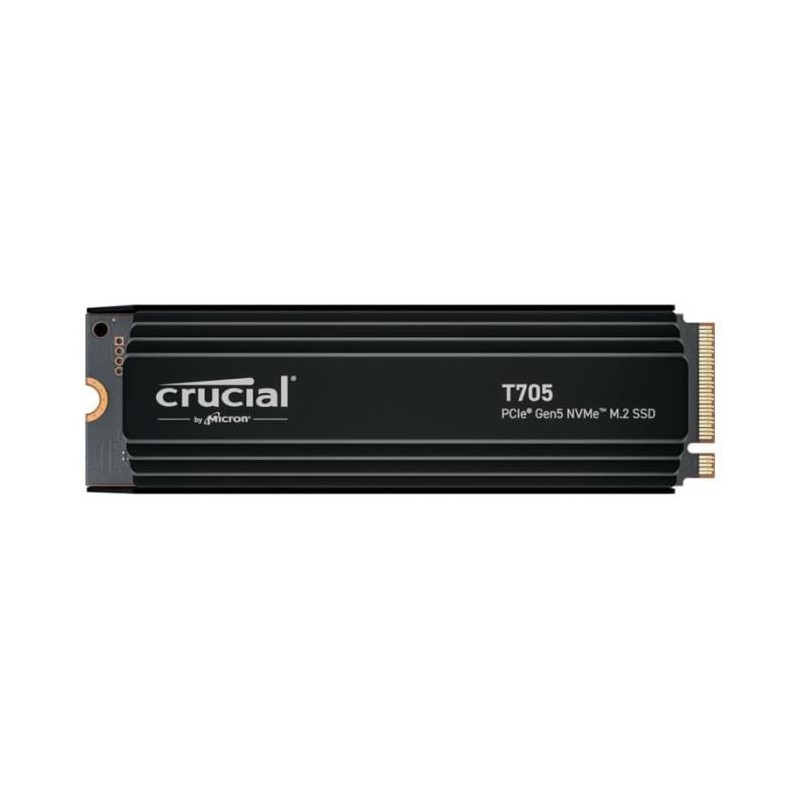 SSD Interne Gaming avec Dissipateur Premium - CRUCIAL - T705 SSD 1To P SSD Interne Gaming avec Dissipateur Premium - CRUCIAL - T705 SSD 1To P