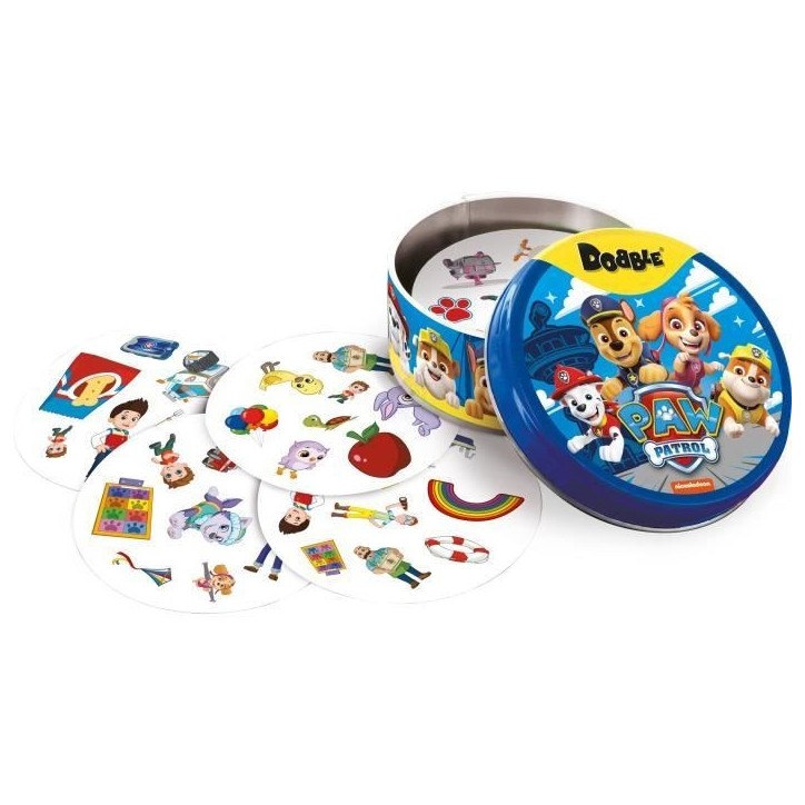 Dobble : Pat Patrouille|Zygomatic - Jeu de société - 5 mini-jeux - a partir de 6 ans