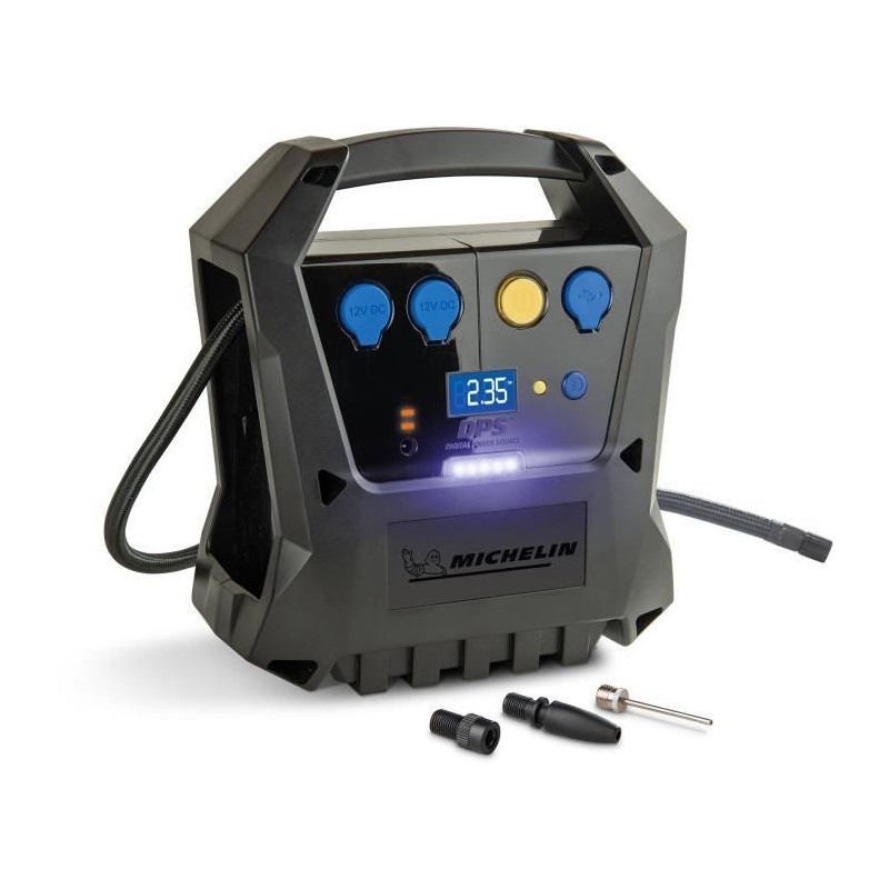 Compresseur sans fils - MICHELIN - Batterie 12V 7,2Ah 2100mA - voiture