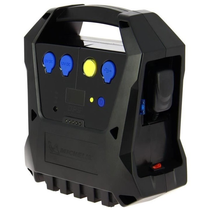 Compresseur sans fils - MICHELIN - Batterie 12V 7,2Ah 2100mA - voiture jusqu'a 3.45 bars vélo jusqu'a 6.90 bars.